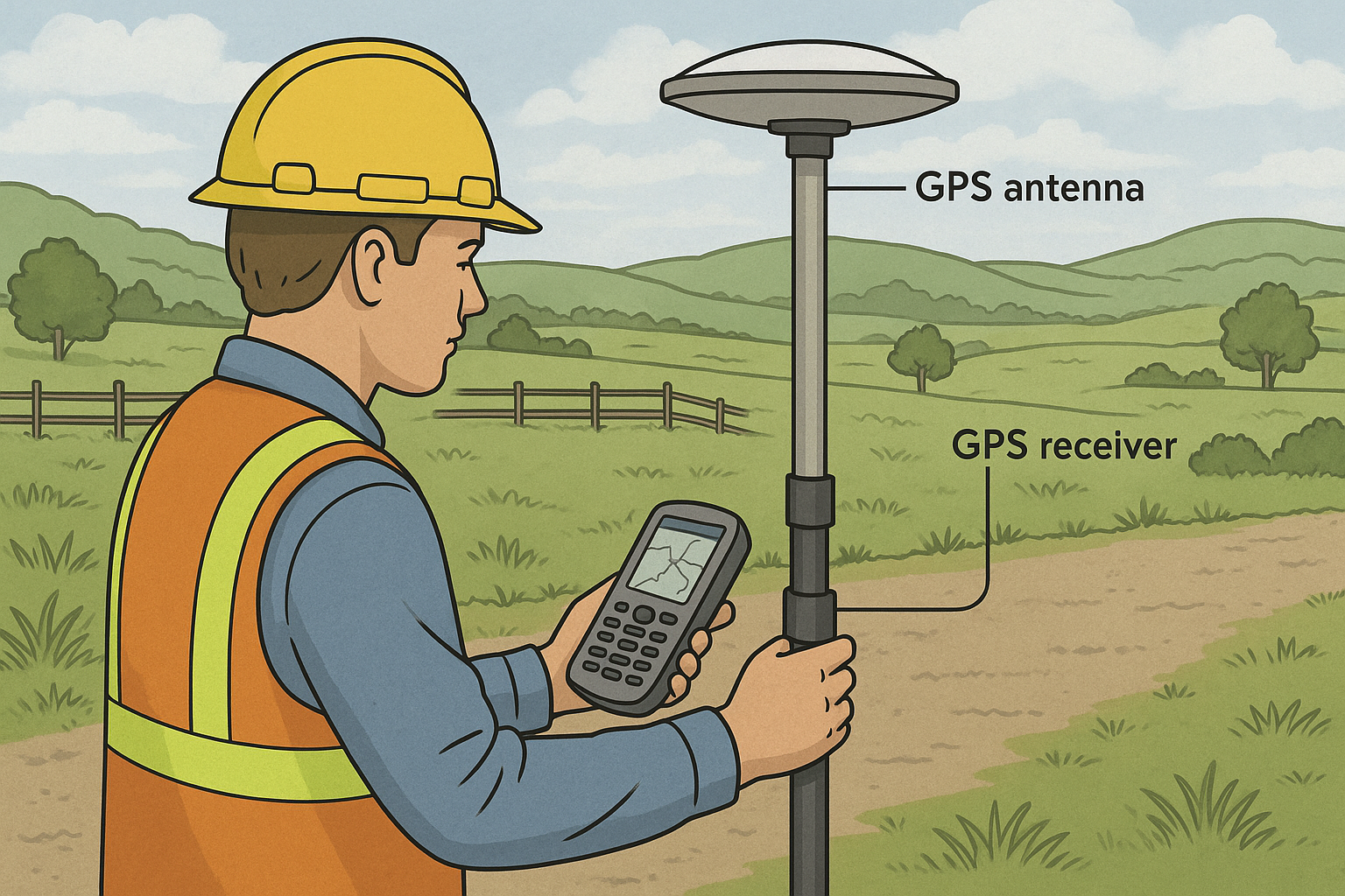 نحوه کار با جی پی اس در نقشه برداری